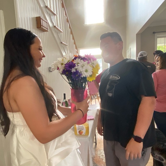 White Bridal Shower dress - Picture 2 of 3